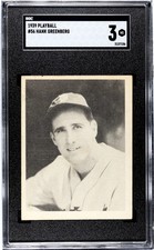 1939 Playball Hank Greenberg #56 SGC 3