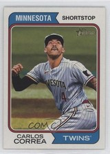 2023 Topps Heritage High Number Image Variation SP Carlos Correa #548 0vp1