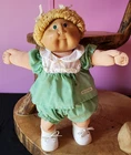 Vintage 1983 Cabbage Patch Kids Girl With Freckles and Green Eyes