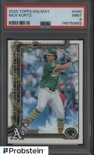 2025 Topps Holiday #H40 Nick Kurtz Oakland A's RC Rookie PSA 9 MINT 