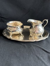 Silber 835 Milch und Zuckerset Wilkens