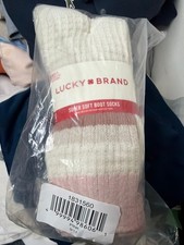 Lucky Brand Super Soft Boot Socks 6 Pair Women's 5-10 Pink New