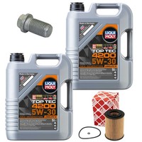 MotoröL Filter Set 4200 5W-30 10 Liter + Schraube FüR Mercedes Viano Vito W639