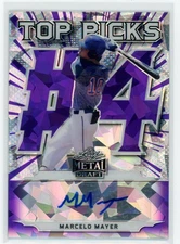 2021 Leaf Metal Draft Top Picks Purple Crystal Ice /10 Marcelo Mayer TPMM1 Auto