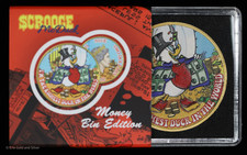2022 Niue $2 Scrooge McDuck Money Bin Edition Colorized 1 oz .999 Silver Coin 109.61 per troy oz