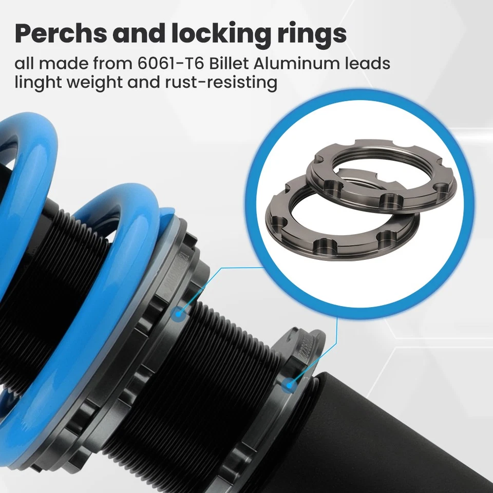 Coilovers Amortisseurs for Toyota Corolla E110 1995-2002 AE92 AE101 AE111 - Immagine 2 di 4