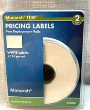 NEW-Unopened-MONARCH 1136 2 Line PRICING LABELS-Two Pack