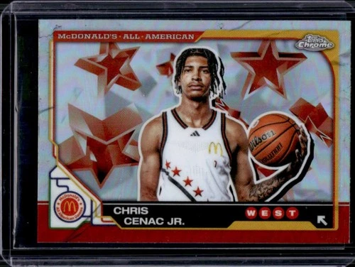 2025 Topps Chrome McDonald's All-American Chris Cenac Jr. Refractor #49