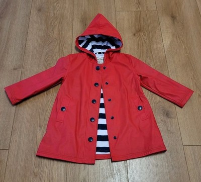 Regenmantel, Rot, Hatley, 4 Jahre, Frotteefutter
