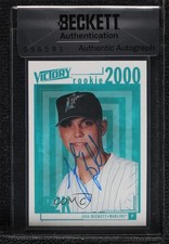 BAS 2000 Victory Rookie 2000 Josh Beckett #333 Seal of Authenticity Auto ow6