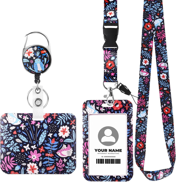 AusweishüLle Mit Band, Ausweishalter Ausziehbar KartenhüLle Lanyard AusweishüLle-image