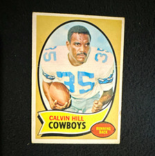 Topps 1969 Topps Calvin Hill Dallas Cowboys Rookie Football Card #260. rookie card picture
