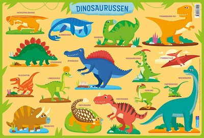 Deltas pädagogische Untersetzer Vorschule   Dinosaurier