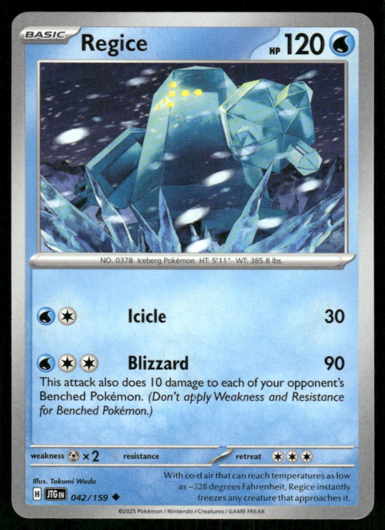 2025 Scarlet & Violet Series - Journey Together Regice Uncommon #42