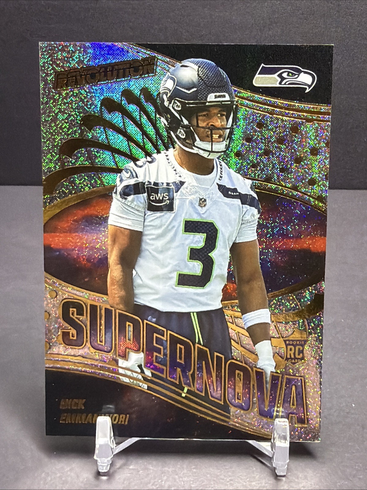 2025 Revolution Football Supernova Nick Emmanwori #21 Neutron /30 (RC)