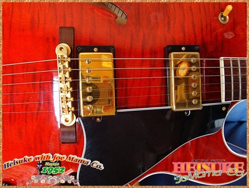 Electric Guitar Gibson ES-175D Flame Top Red Made in 2000 S/N 02650506 - Picture 4 of 10