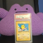 2001 Pokemon Black Star Promo Surfing Pikachu #28 PSA Graded Regular