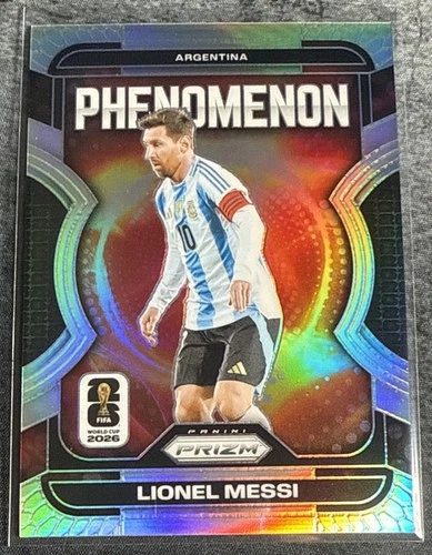 2026 Panini Prizm FIFA World Cup #19 Lionel Messi Phenomenon Silver Prizm