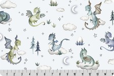 Dragon Dreams Minky Fabric BT yard X 58 inches Shannon