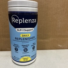 Replenza GLP-1 Support Daily Replenisher Sealed Lemon Drop 30 Scoops BB: 9/2026