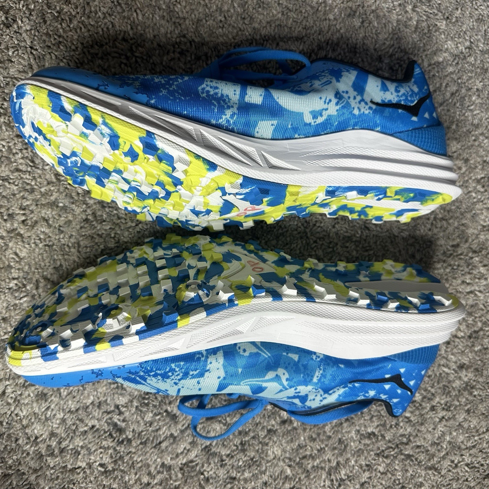 Hoka One One Crescendo XC Mens Size 10 Blue Yellow Trail Running Spikeless Shoes thumbnail 11