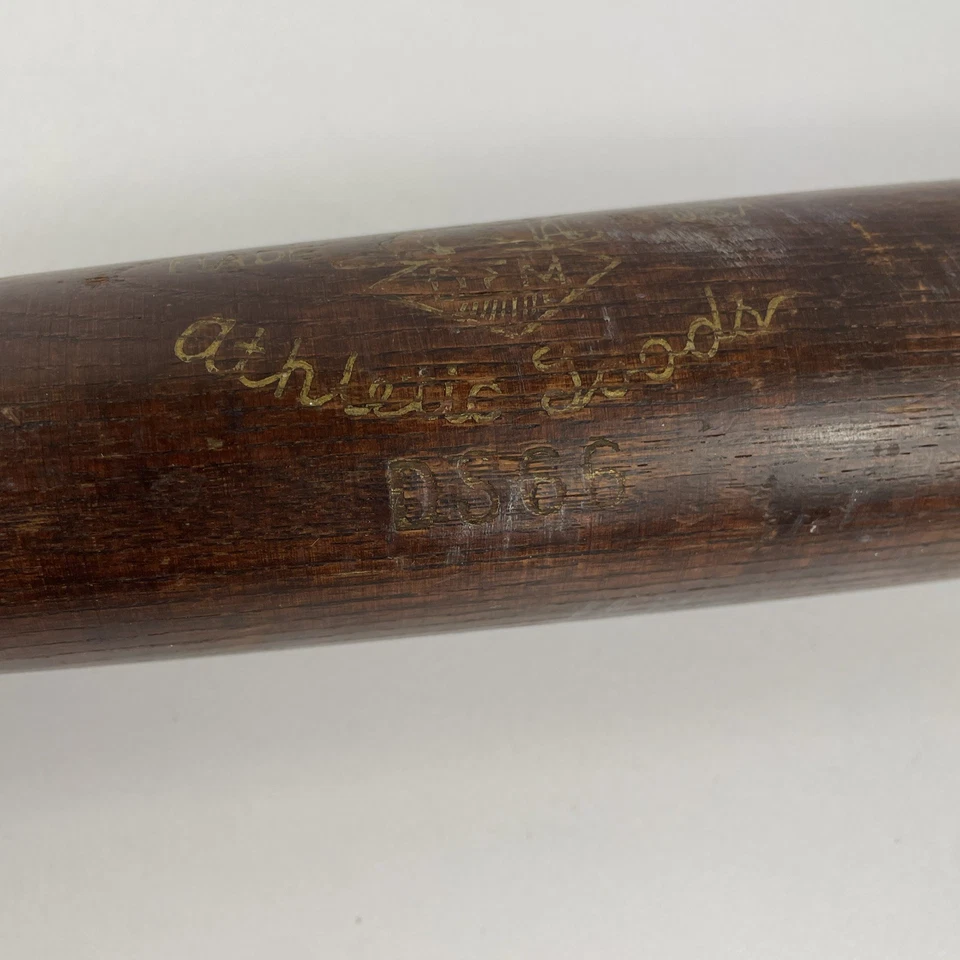 Vintage 1900’s Draper Maynard D&M DS66 Wooden Softball Bat, Early Lucky Dog 34” - Image 2 of 4
