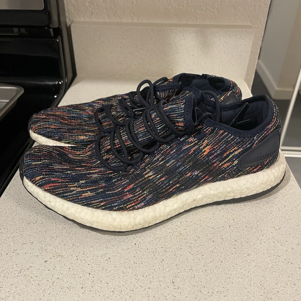 Adidas Pureboost Ultra Shoes Mens 10.5 Collegiate Navy Core Athletic Sneakers - Image 2 of 4