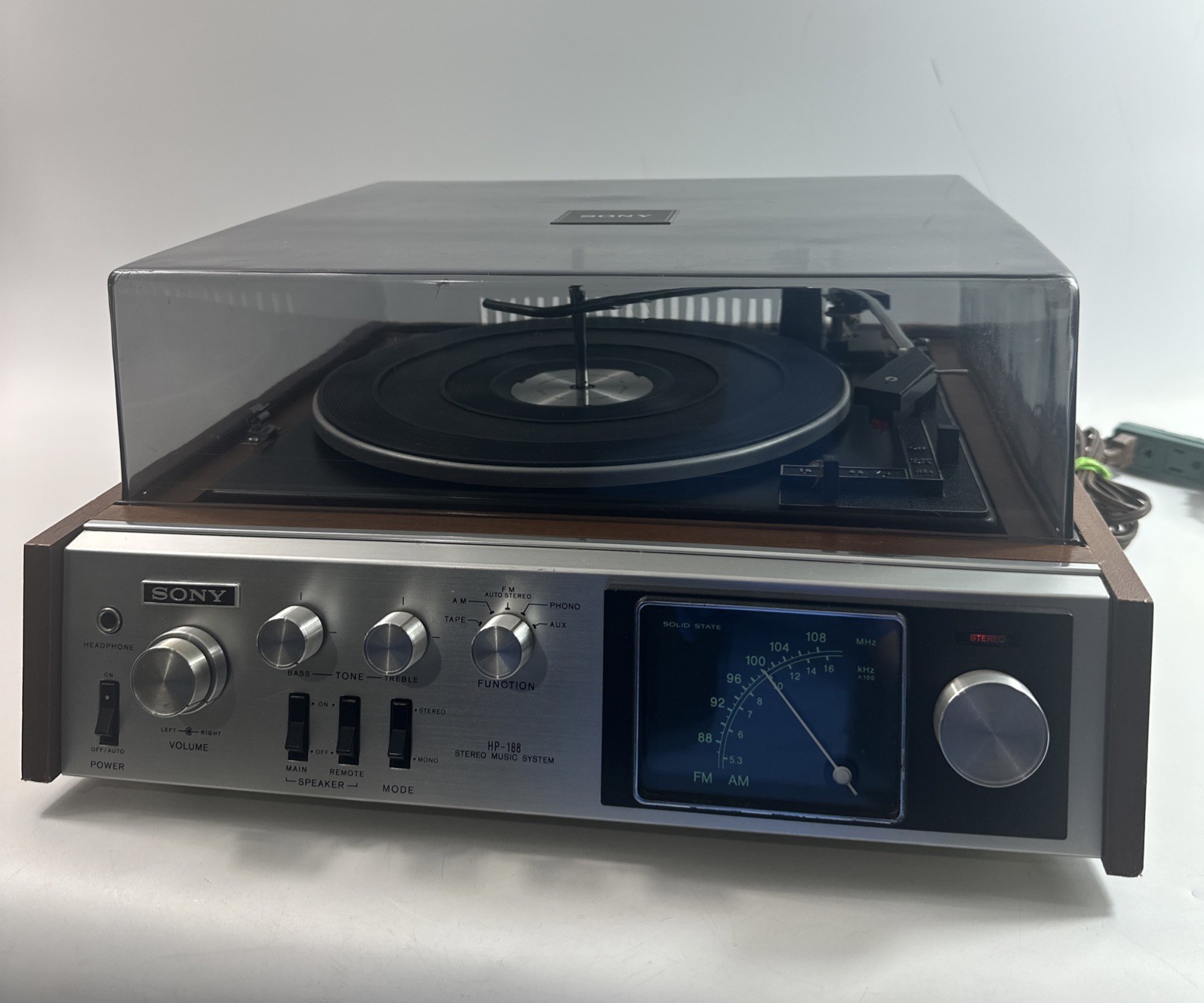 Record Player W/ Am-fm Radio, Dust Cover