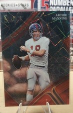 2023 Panini Select Draft Picks - Field Level Archie Manning #178 Red Lazer Prizm