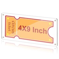 Acrylic Ticket Stub Display 4x9 Inch Clear Stub Ticket Stub Organizer Ticket