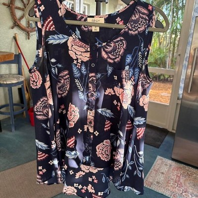 Style-co Women's Navy and Blue Blouse