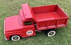 Tonka Hydraulic Dump Truck Very Nice Vintage Original Red Pressed Steel!