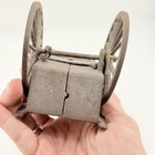 Antique Cast Iron Miniature Horse Cart Wagon Toy Doll Accessory 8” — photo 5