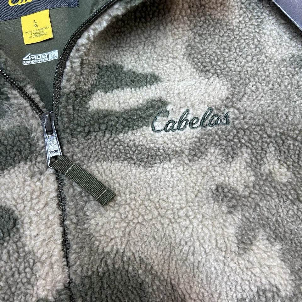 Cabela's DISCONTINUED Large Outfitter Camo Berber Jacket NWT - Image 2 of 4