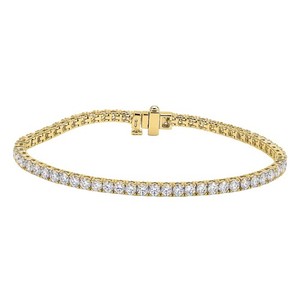 Authentic 7.00ctw Round Cut F/VS+ Lab Grown Diamond Tennis Bracelet 925 Sterling Silver