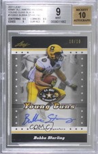 2011 Leaf US Army All-American Bowl Black 10/10 Bubba Starling BGS 9 Auto u2h