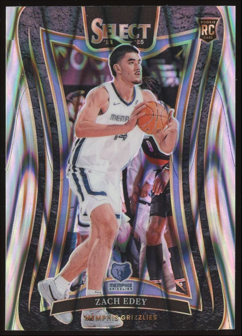 Zach Edey Rookie #391 2024-25 Panini Select Tectonic Prizm Memphis Grizzlies NBA