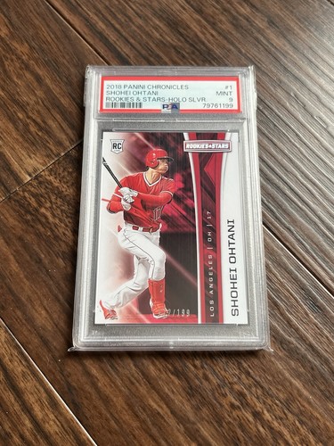 PSA 9 2018 Panini Chronicles Rookies and Stars Holo Silver /199 Shohei Ohtani #1