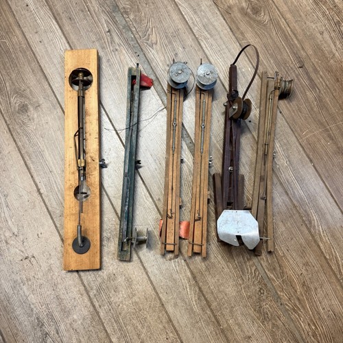 Huge Lot Vintage Wooden Ice Fishing Tip Ups Tipup Cabin Decor Handmade