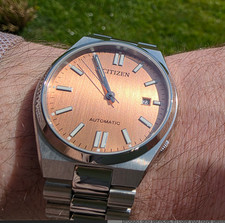Citizen Tsuyosa NJ0159-86Z Automatic Orange Dial Men s Watch Stainless Steel