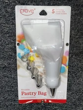Crave Pastry Bag with 5 Decorating Tips 13967