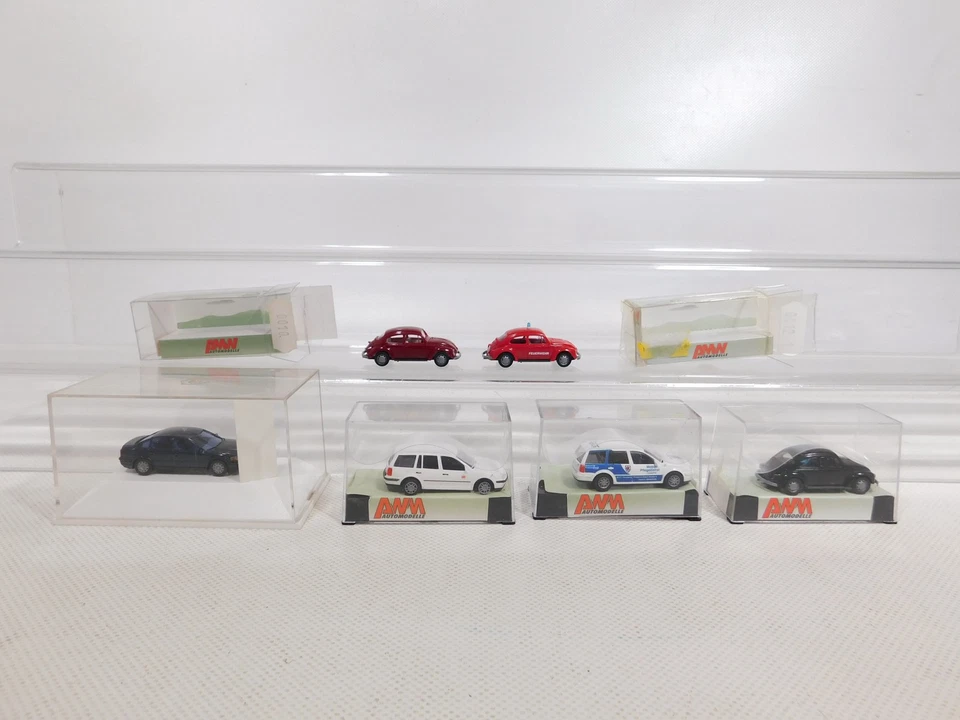 6x AWM Amw H0 1:87 VW Maggiolino Passat DB Pompieri Pflegedienst ecc # DP751-0, - Immagine 2 di 4