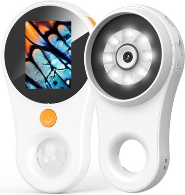 500x Magnification USB Digital Microscope with 2.0'' IPS Screen & LED Lights