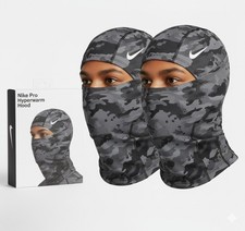 Nike Pro Hyperwarm Ski Mask Hood Therma-Fit - Grey Camo -SHIPMENT SAME DAY 