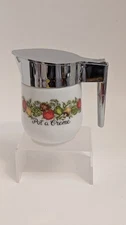 Vintage Gemco Spice of Life Creamer with Lid Corning Ware 