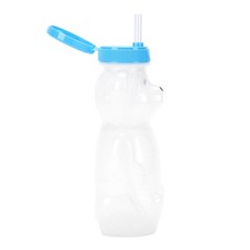 3 Pack Bear Straw Cup Cute Animal Shaped Drinking Bottle For Kids
