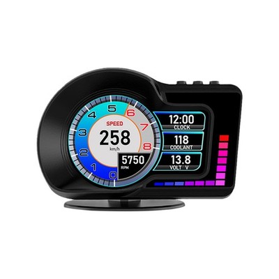 OBD2 Gauge Display, Car Speedometer Display OBD2+GPS Dual Mode, Fit Gasoline ...