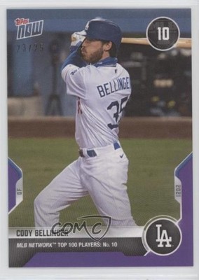 2021 Topps Now MLB Network Top 100 Players Purple 23/25 Cody Bellinger #T-10 o7m