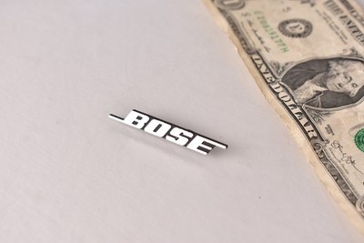 Single Bose Speaker Emblem Badge Grill -Metal-