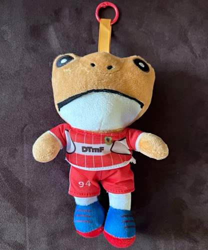 DTMF Sapo Concho Futbolero Plush Keychain, Tan Red Blue White (Replica)
